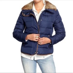 Puffer Jacket with Faux fur collar
